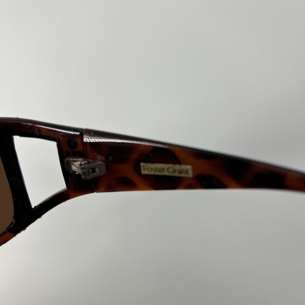 Foster Grant Barri Sunglasses Women's Brown Tortoise Square UV400 Rhinestones - Picture 6 of 11